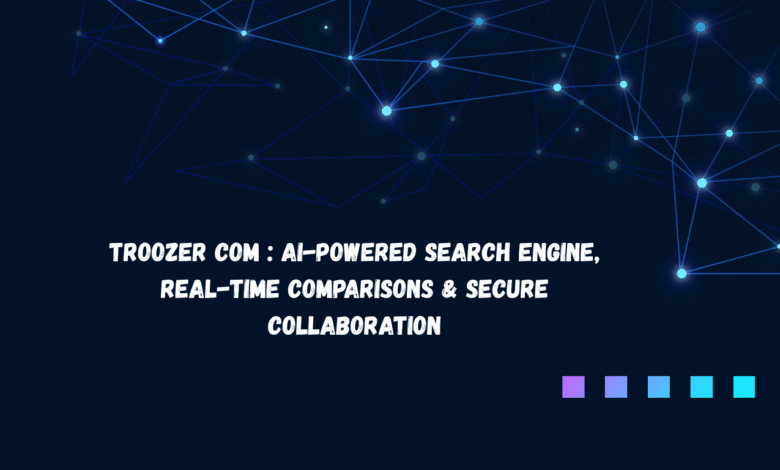 Troozer com : AI-Powered Search Engine, Real-Time Comparisons & Secure Collaboration
